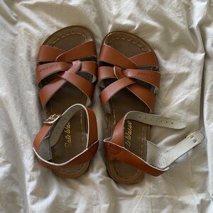 Salt Water Sandals by Hoy Brown Kids Sandals
